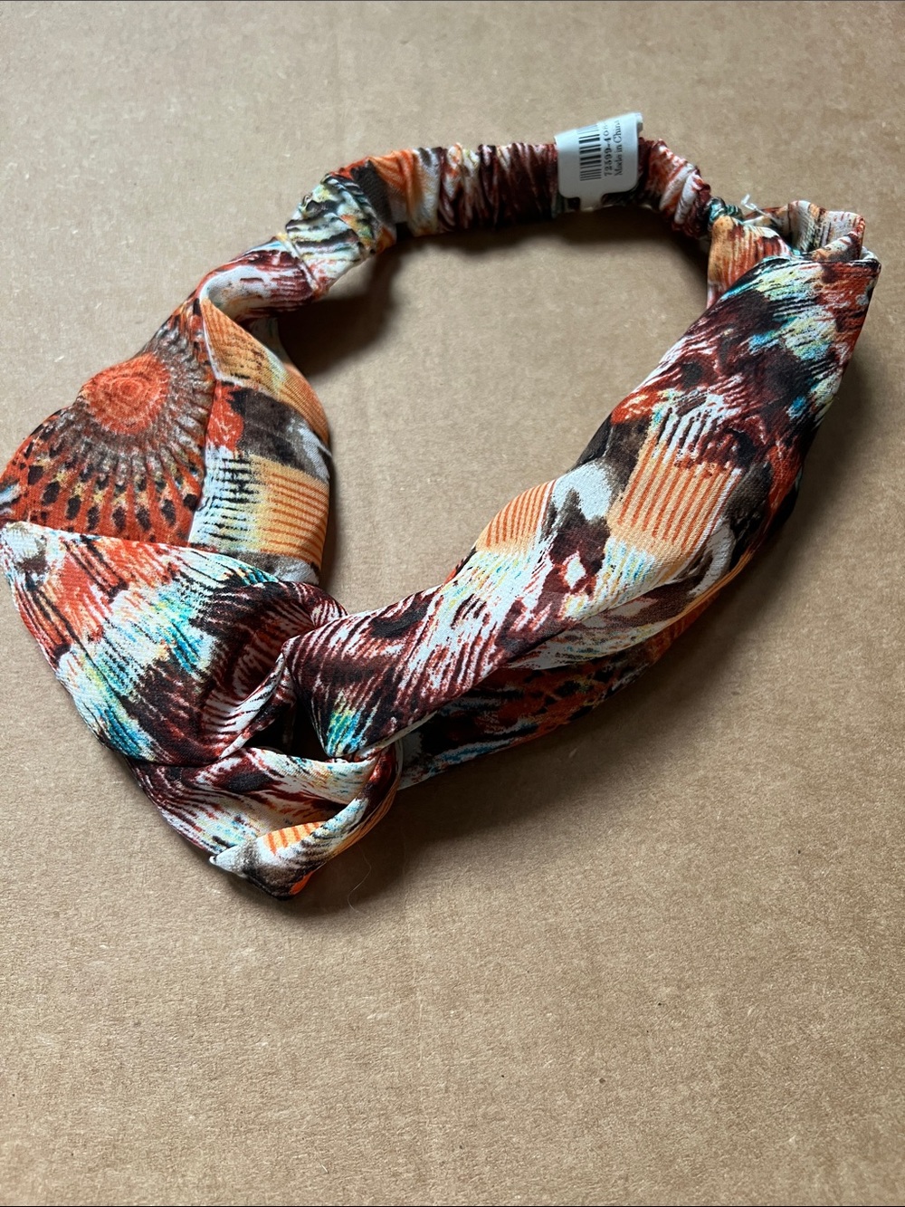 Multicolor Patterned Women’s Headband Trio - Stretch Fabric - Picture 4 of 4